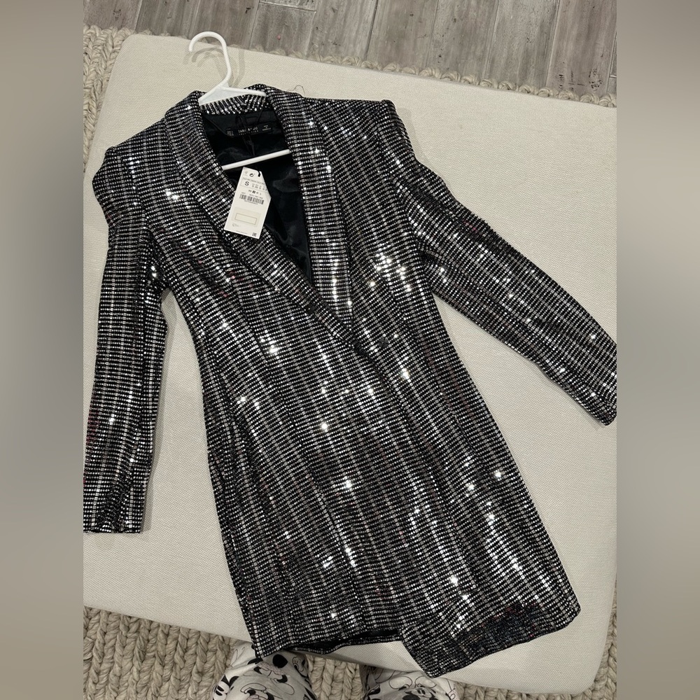Zara Shiny blazer.Limited edition.